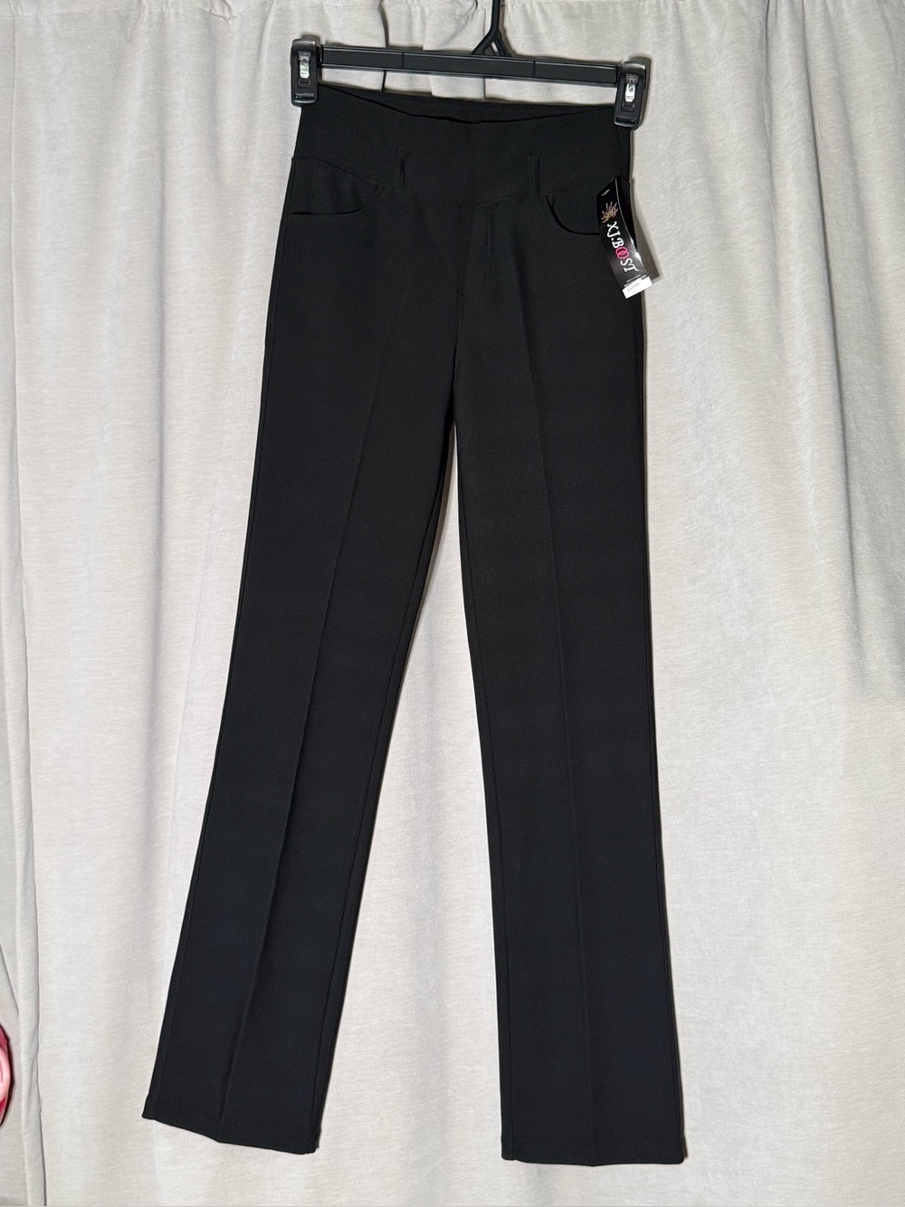 Xj.BOOST Black High Waisted Dress Pants Women's Size Small Front Seam Slacks